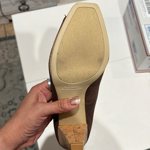 Rampage Size 8 Open Toe Heel 3.25” Front 0.5” Cork - Picture 6 of 13